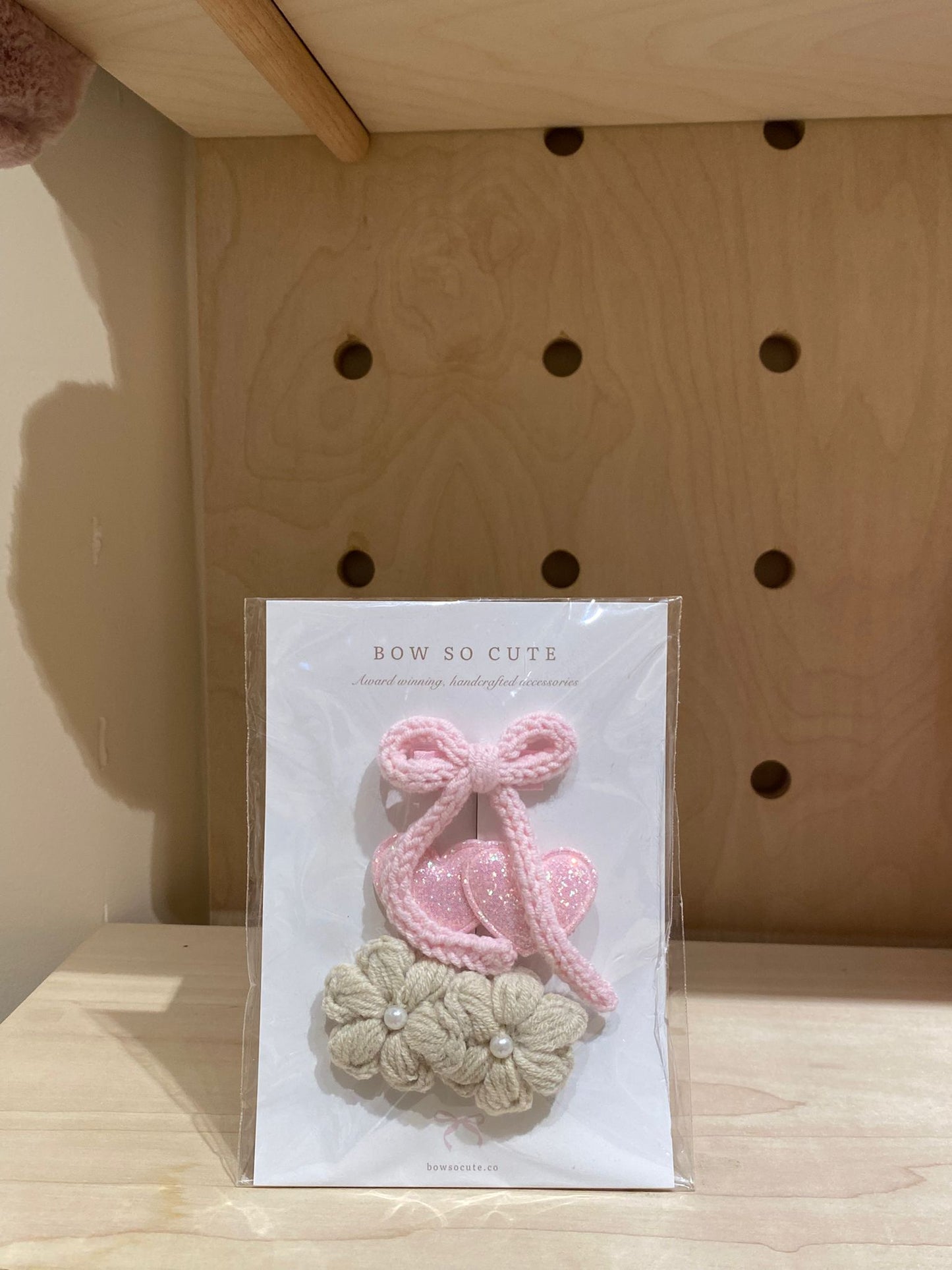 Bow So Cute Bow Clip Set ( Pink)