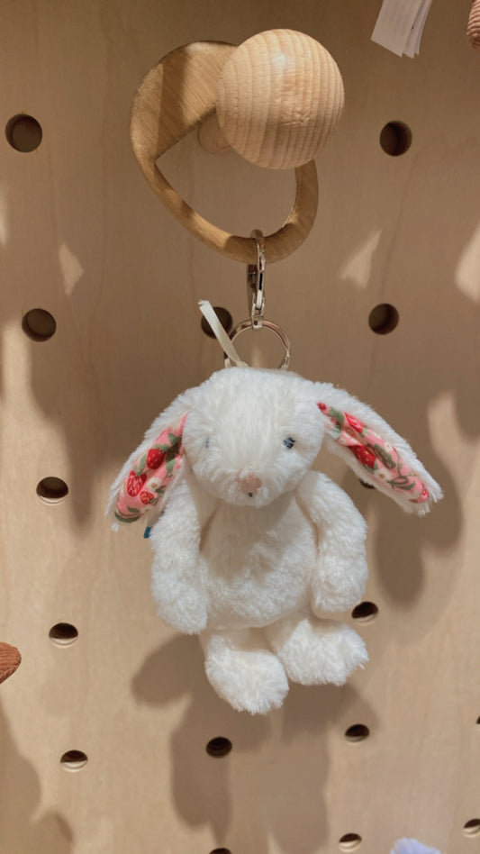 Jellycat Blossom Cream Bunny 'Berry' Bag Charm
