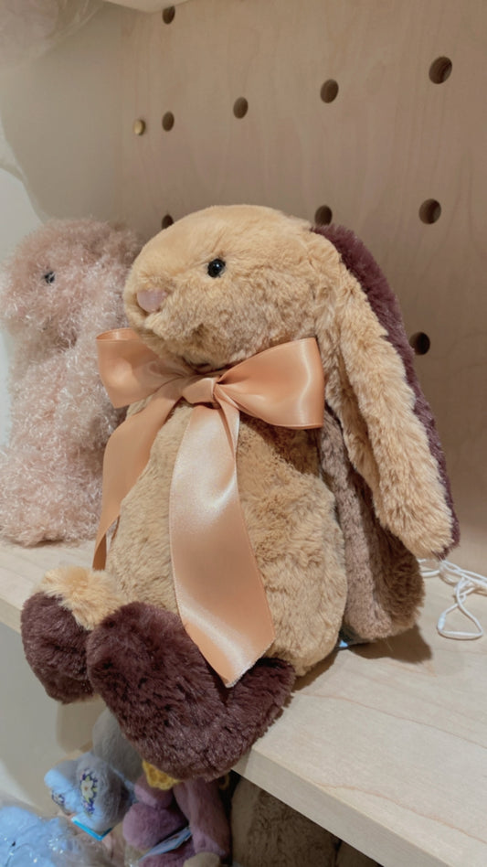 Jellycat Bashful Patchwork Brown Bunny (Retired)