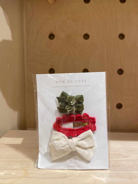 Bow So Cute Bow Clip Set (Country Style)