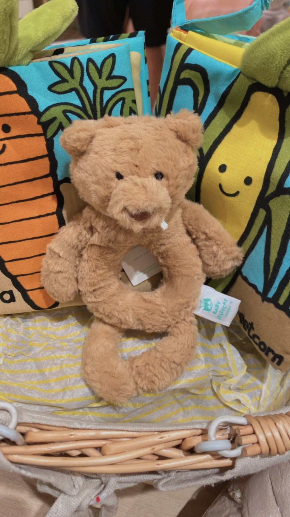 Jellycat Bartholomew Bear Ring Rattle