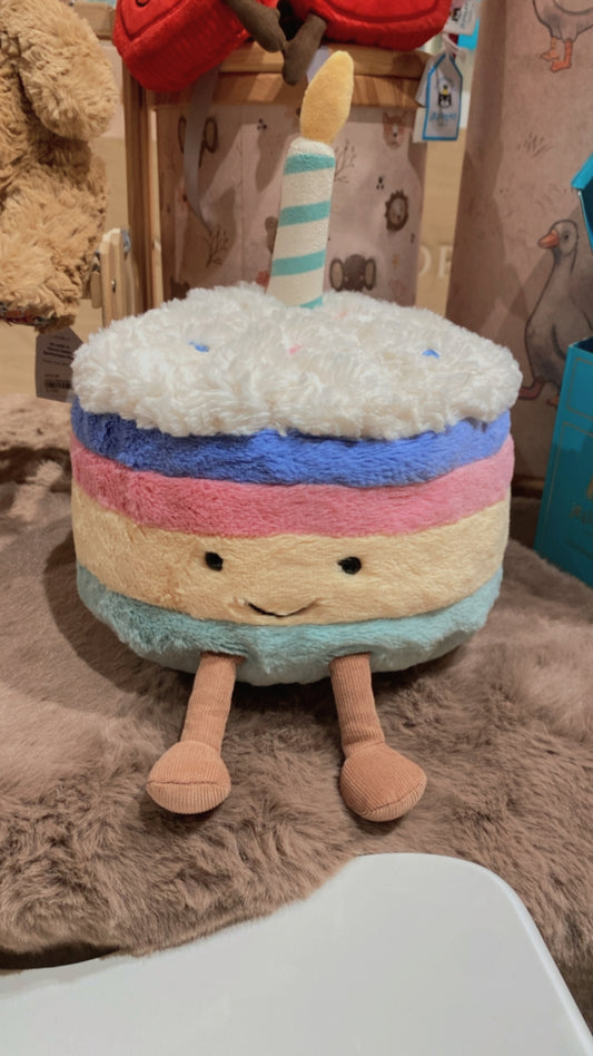Jellycat Large Amuseables Rainbow Birthday Cake