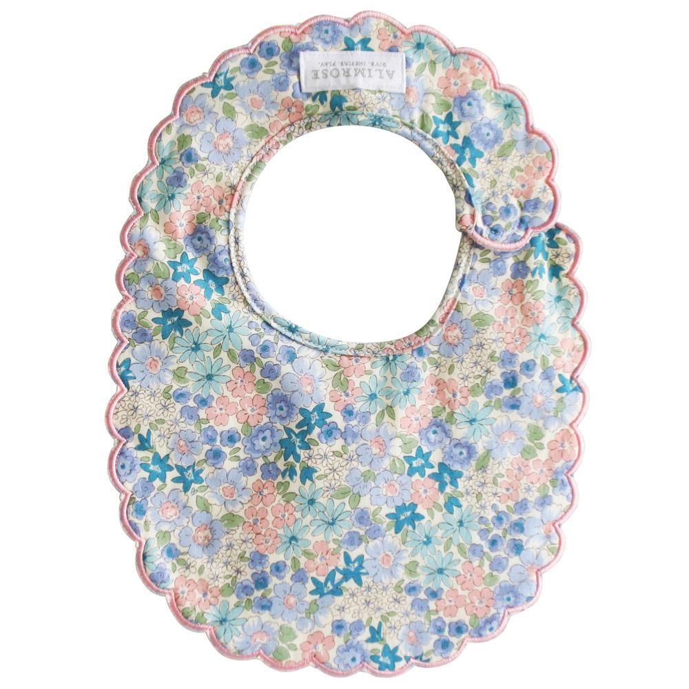 Alimrose Scallop Bib - Liberty Blue