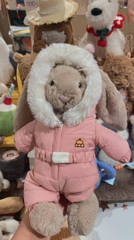 Jellycat Bashful Bunny 'Snow Suit'
