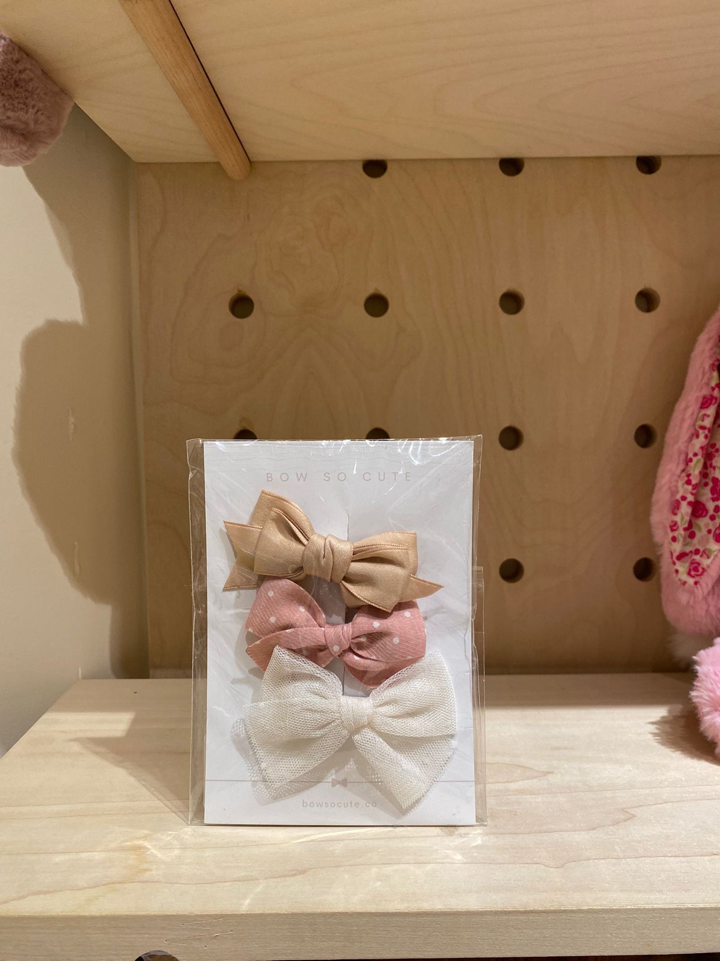 Bow So Cute Bow Clip Set ( Pink)