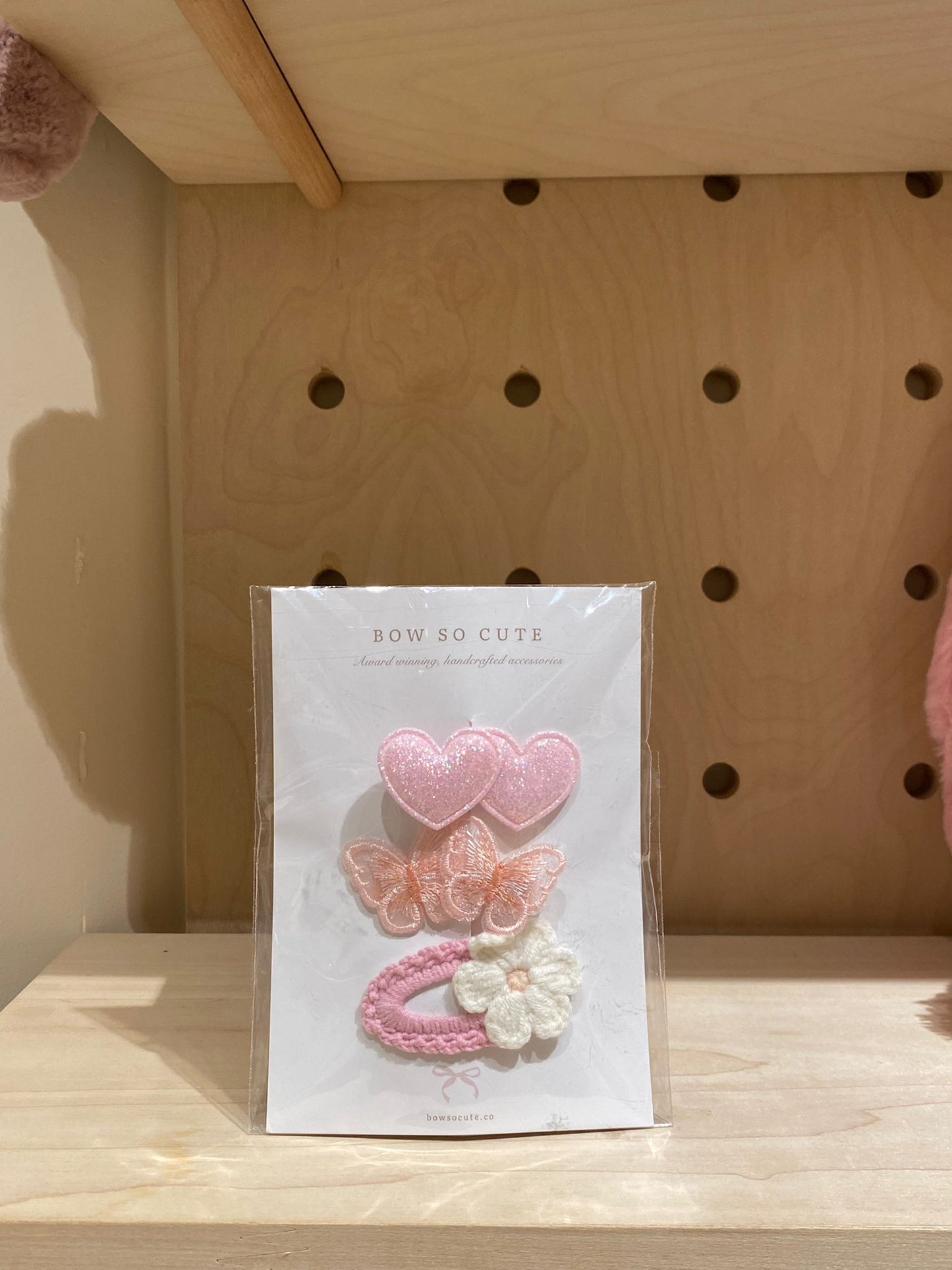 Bow So Cute Bow Clip Set ( Pink)