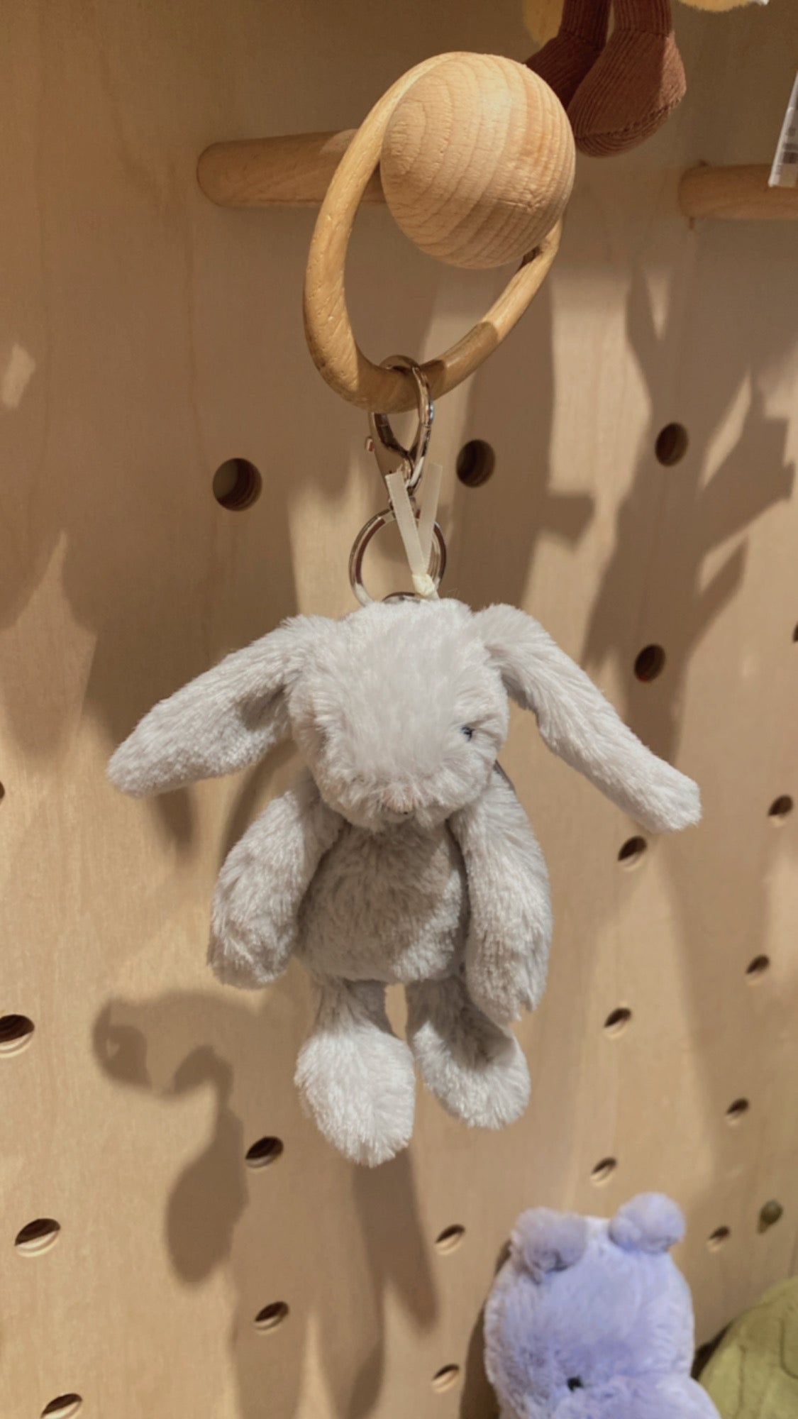 Jellycat Bashful Silver Bunny Bag Charm