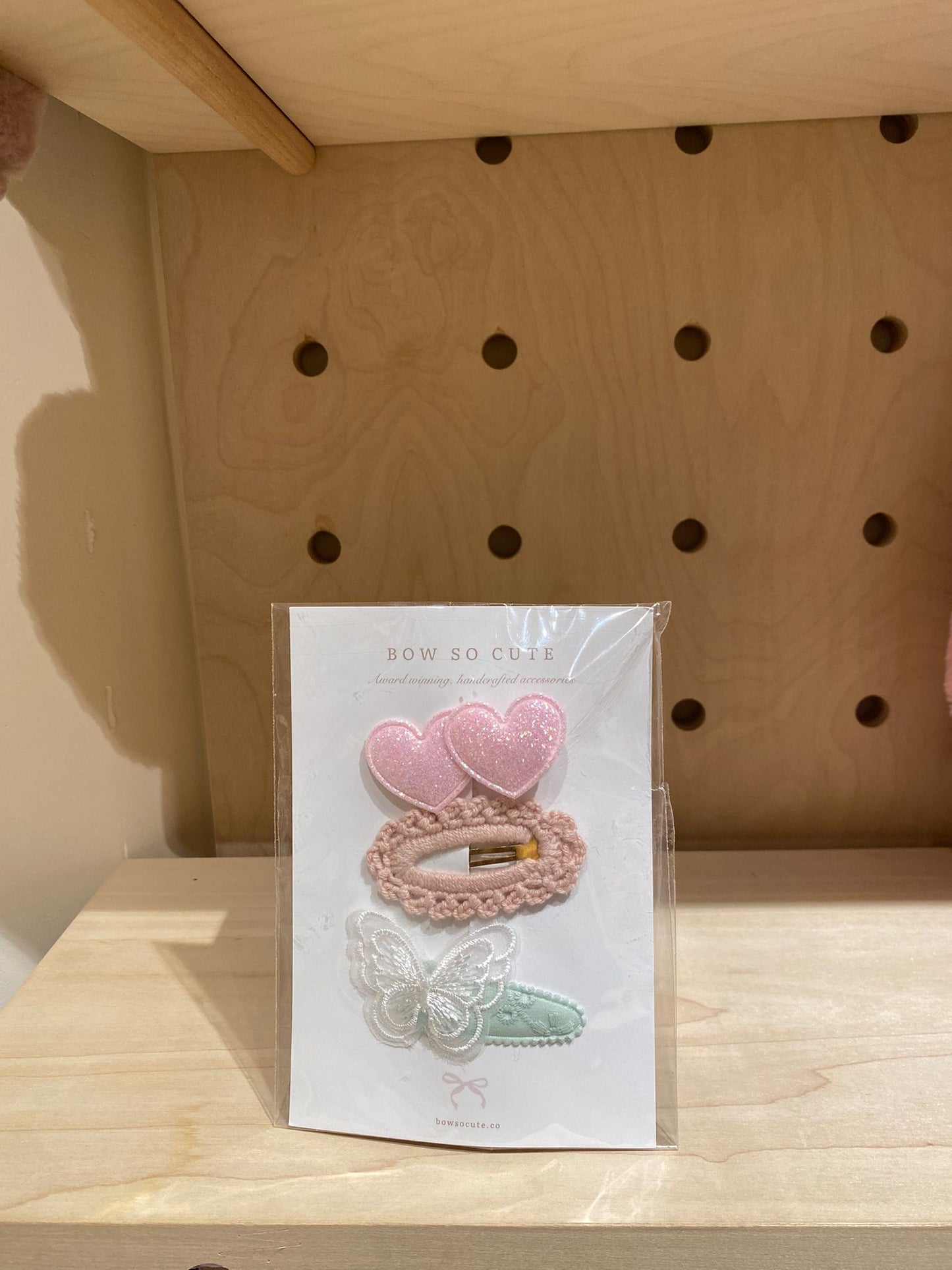 Bow So Cute Bow Clip Set ( Genitle style )