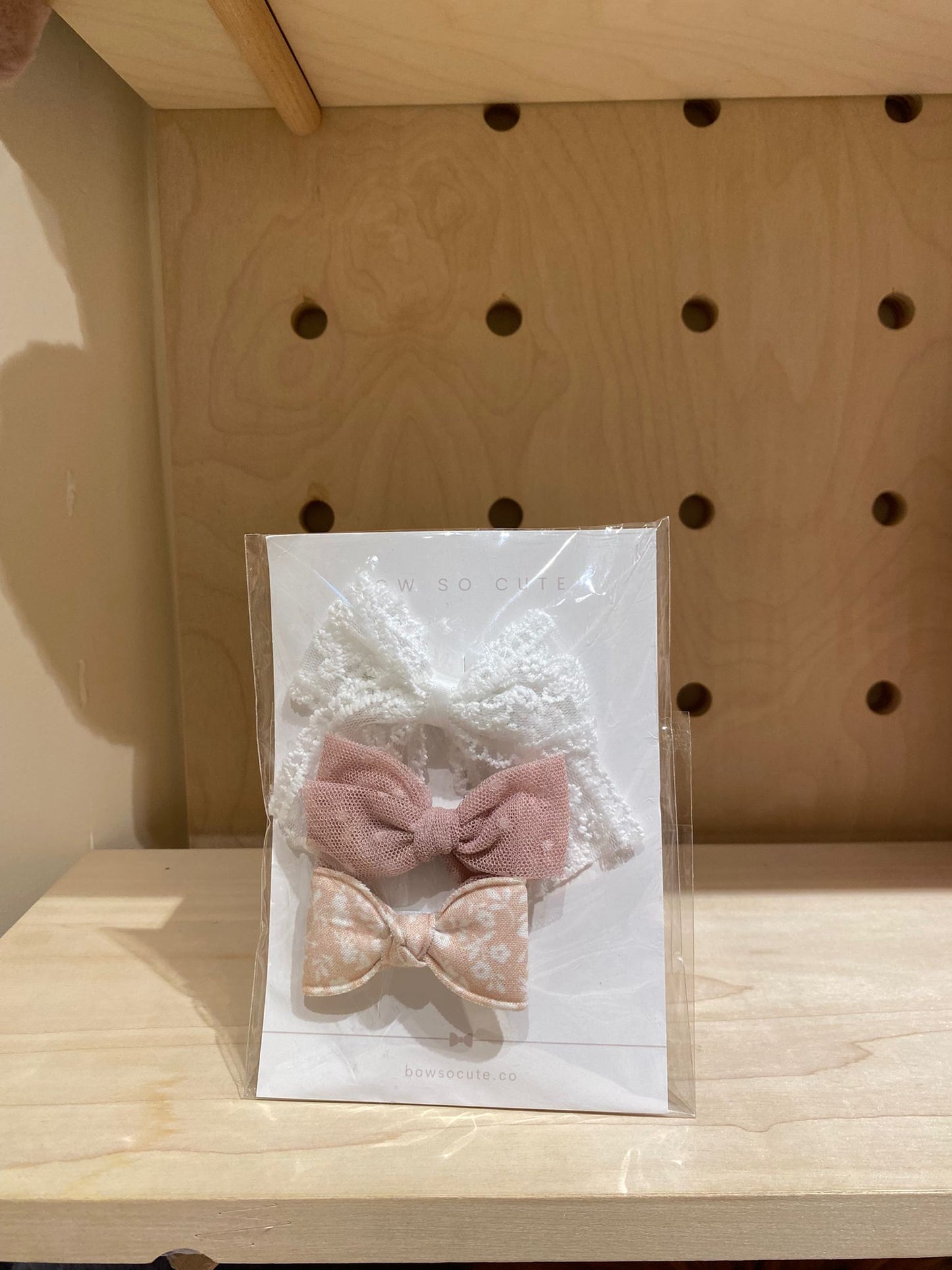 Bow So Cute Bow Clip Set ( Pink)