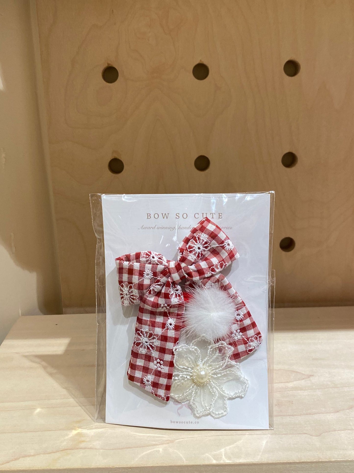 Bow So Cute Bow Clip Set ( Red)