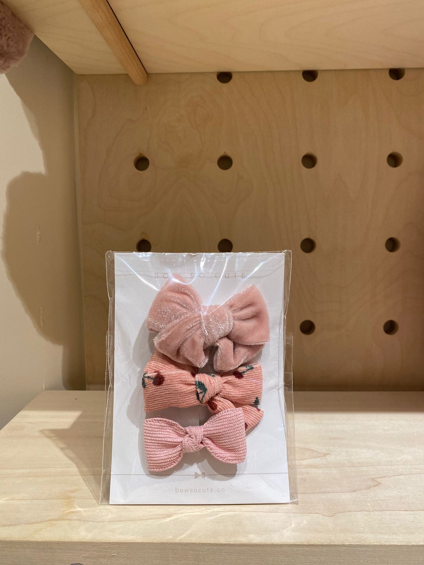 Bow So Cute Bow Clip Set ( Pink)
