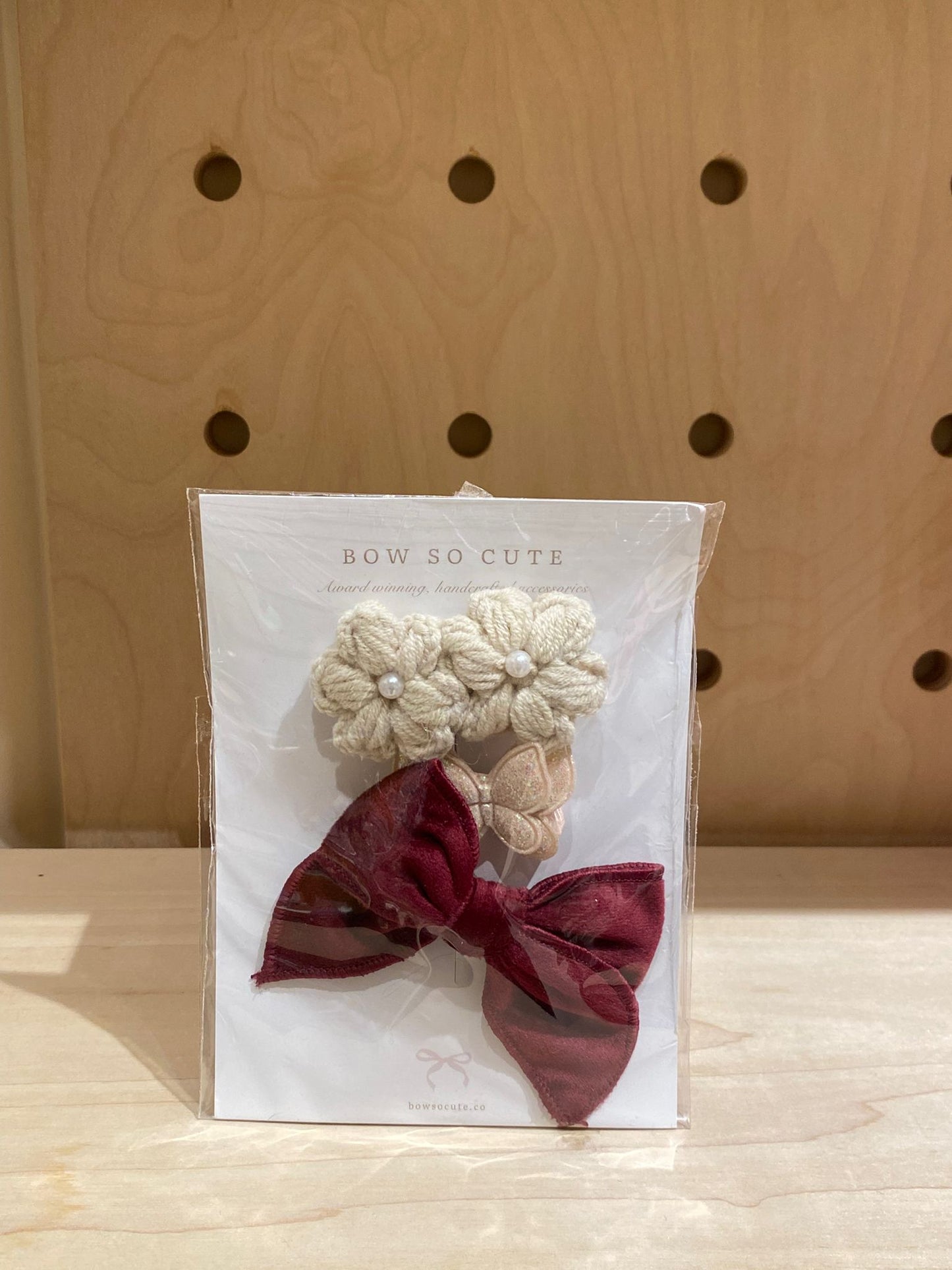 Bow So Cute Bow Clip Set ( Red)