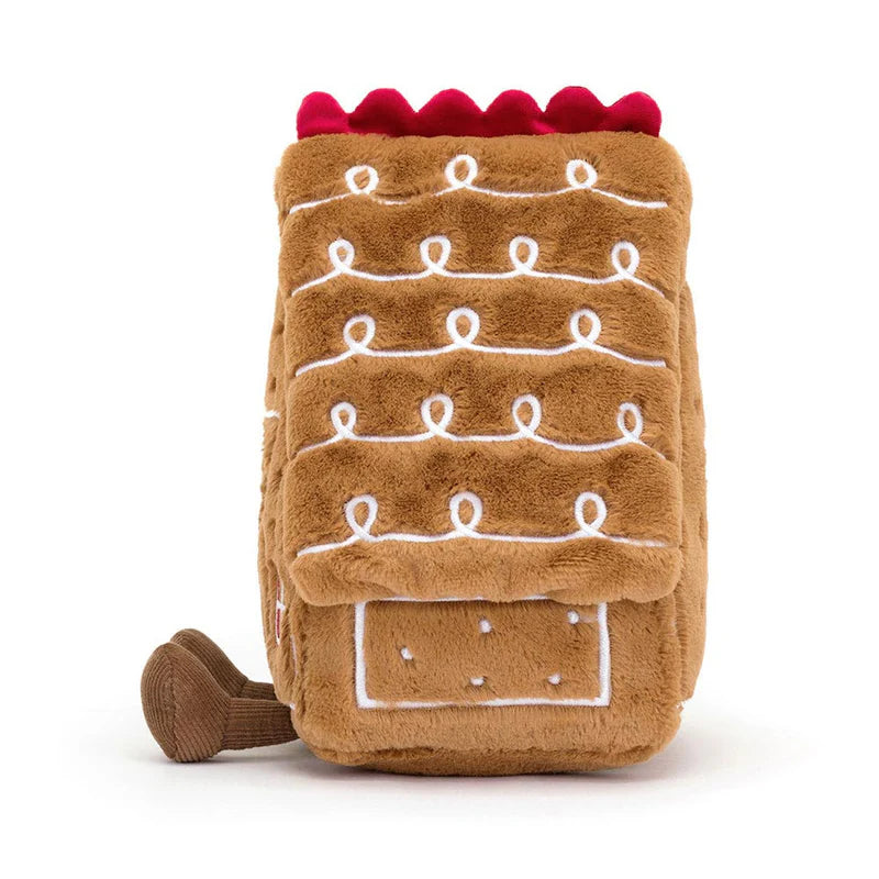 Jellycat Amuseables Gingerbread House (Pre-order: Restock in 2-3 weeks)