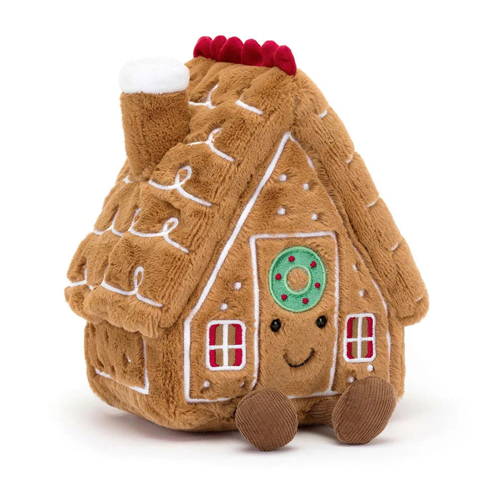 Jellycat Amuseables Gingerbread House (Pre-order: Restock in 2-3 weeks)