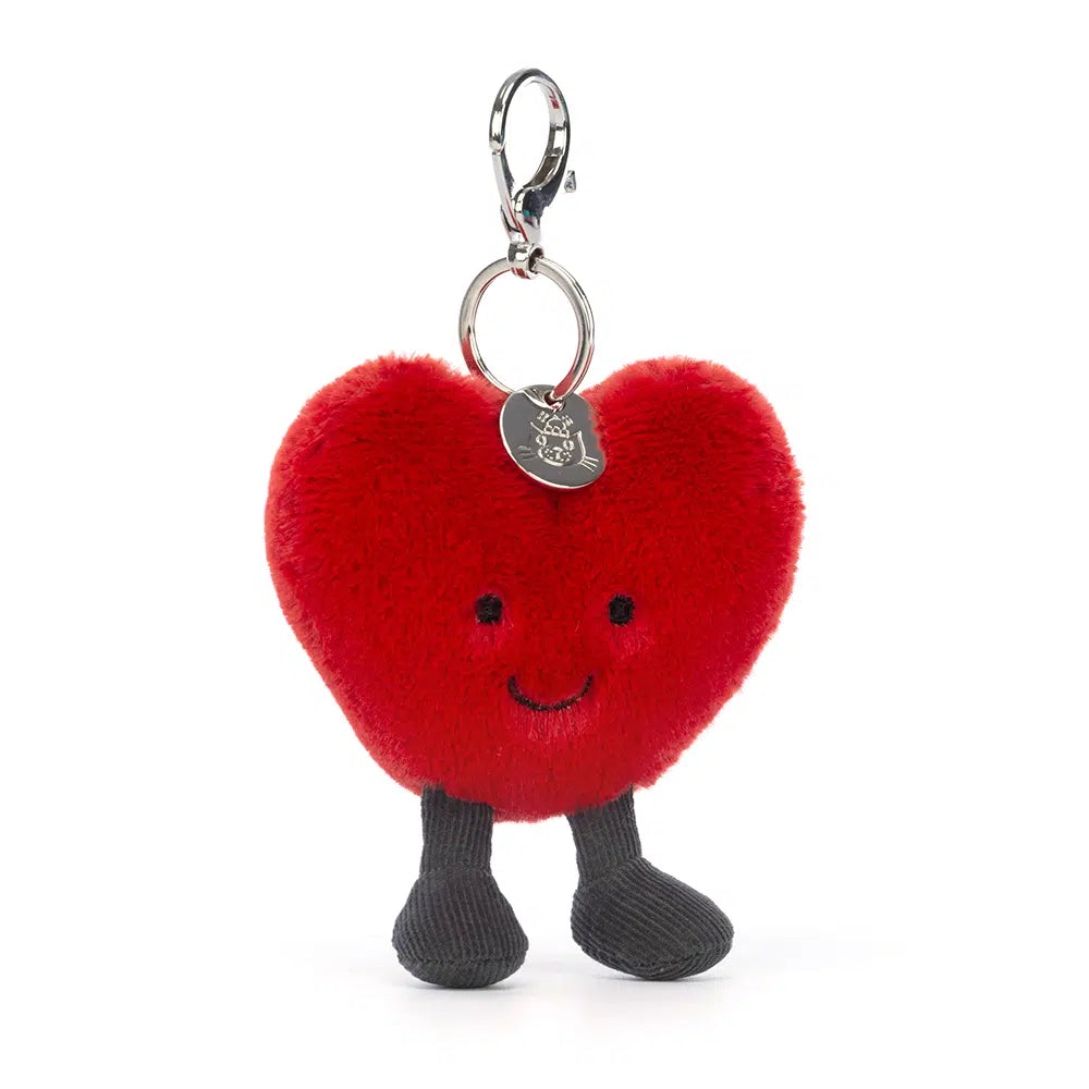 Jellycat Amuseables Red Heart Bag Charm  (restocking in early feb)