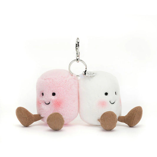 Jellycat Amuseables Pair of Marshmallows Bag Charm (Pre-order: Restock in 2-3 weeks)