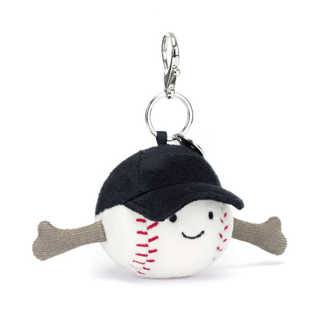 Jellycat Amuseables Sports Baseball Bag Charm (Pre-order: Restock in 2-3 weeks)