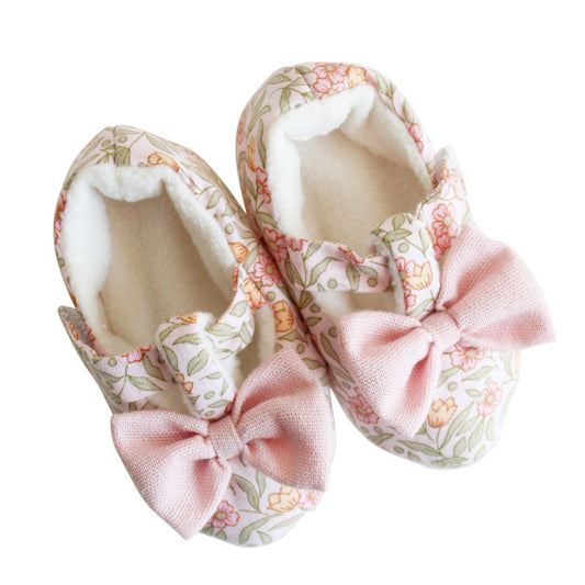Alimrose Bow Booties -Blossom Lily Pink