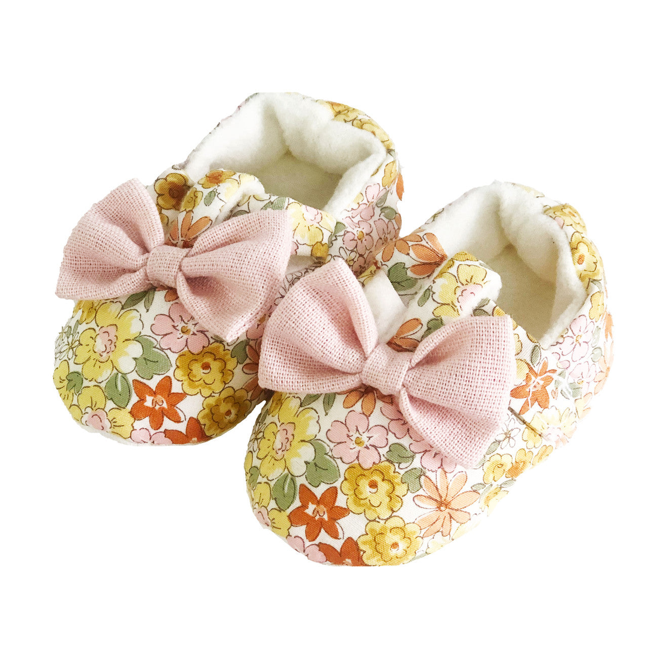 Alimrose Bow Booties-Sweet Marigold