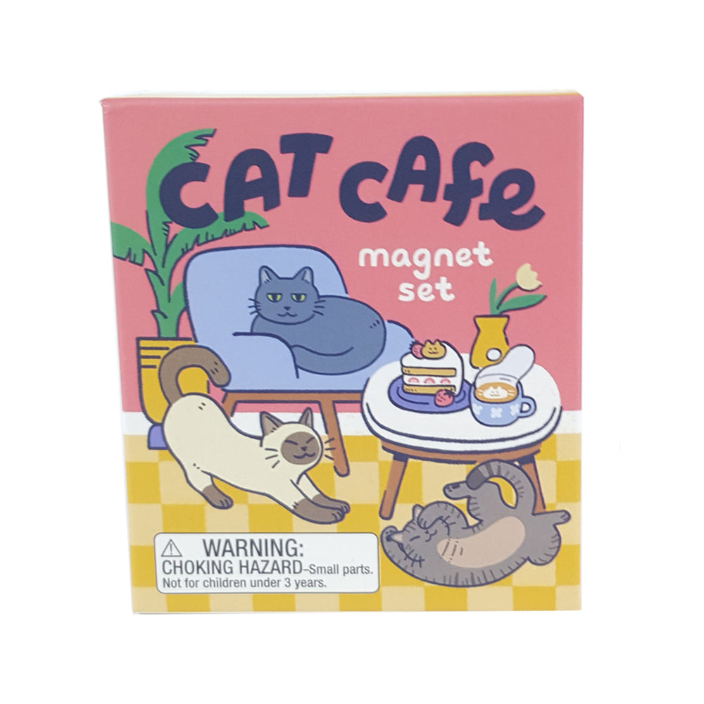 Cat Cafe Magnet Set