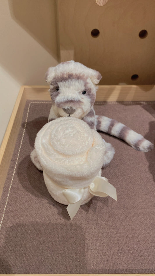 Jellycat Bashful Snow Tiger Soother