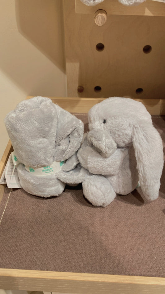 Jellycat Bashful Silver Bunny Soother
