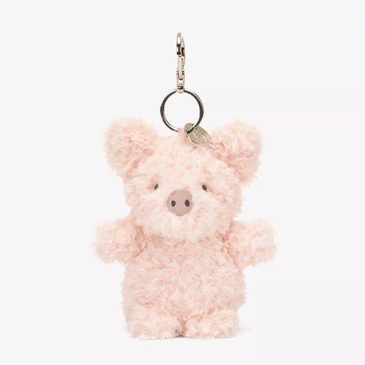 Jellycat Little Pig Woven Bag Charm