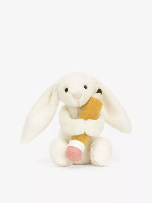 Jellycat Bashful Bunny with Pencil 18cm