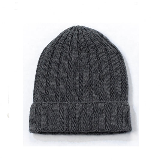 Li & Me Noah: Rib Knit Hat (Dark Grey)