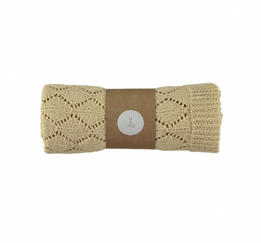 Li & Me Patti: Openwork Knit Blanket (Blondy)