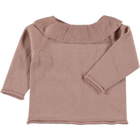 Li & Me Samy: Plain Knit 2-way Sweater (Plae Rose)