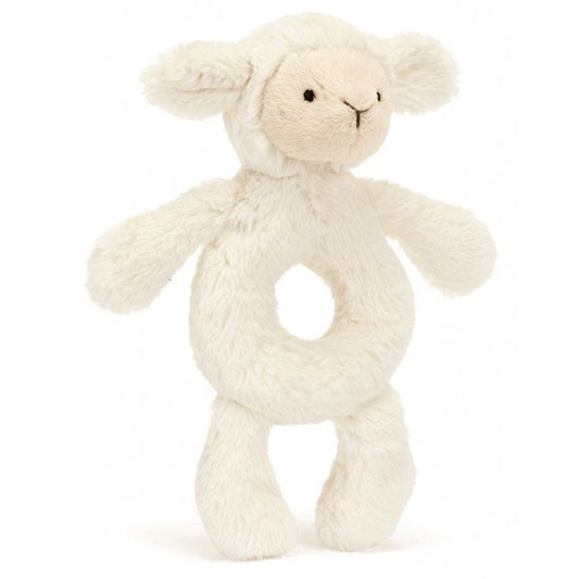 Jellycat Bashful Lamb Ring Rattle