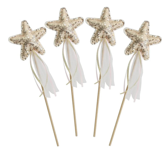 Alimrose Star Wand Sequin Gold