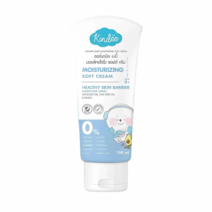 Kindee Organic Baby Moisturizing Soft Cream (blue)