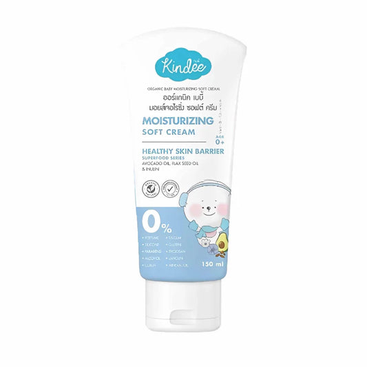 Kindee Organic Baby Moisturizing Soft Cream (blue)