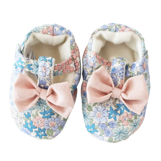 Alimrose Bow Booties Liberty Blue