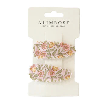 Alimrose Hair Clip Set Blossom Lily Pink