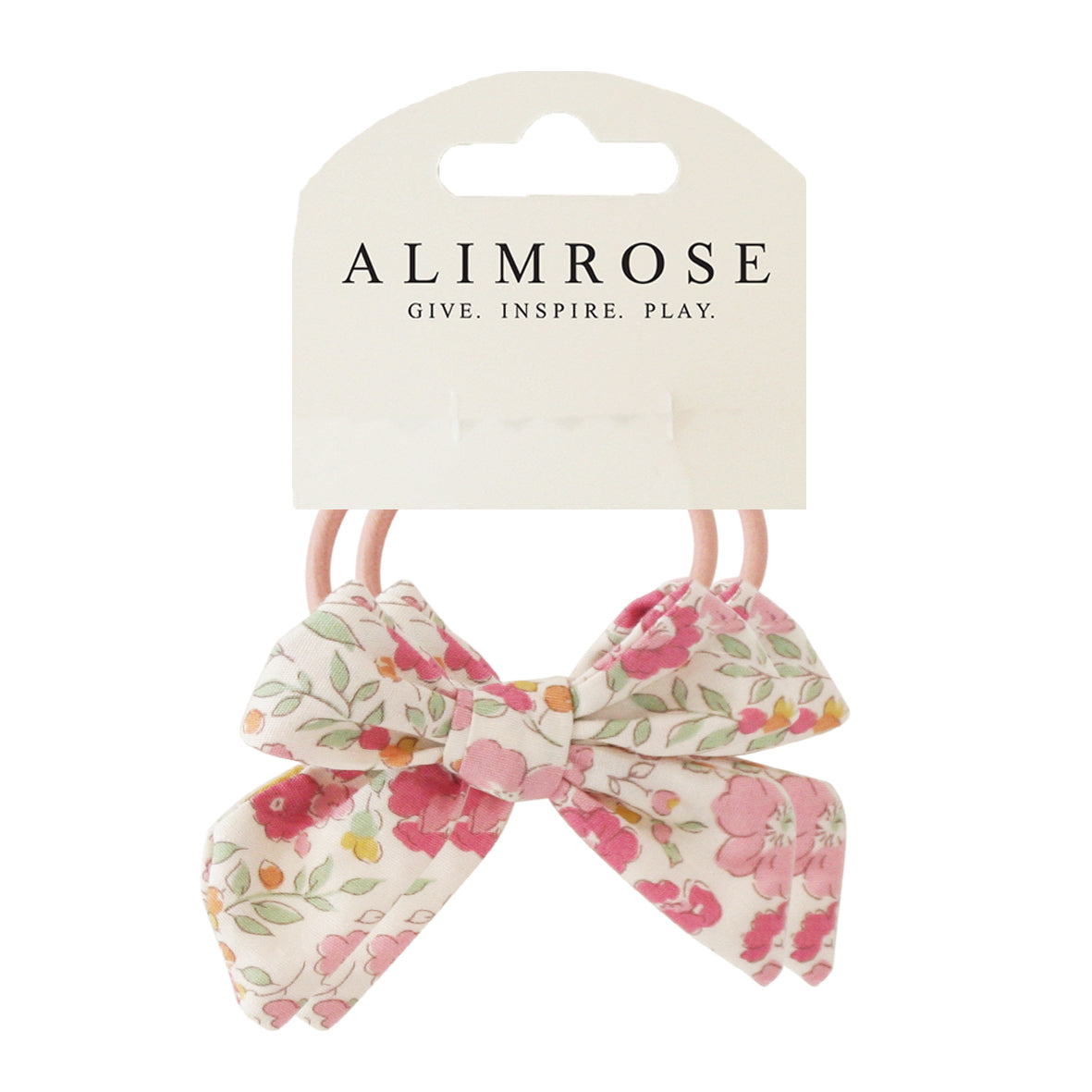 Bow Hair Tie Set Rose Garden