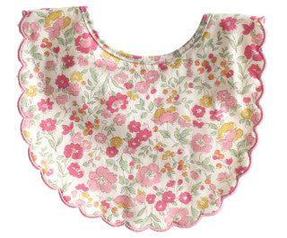 Alimrose Scallop Bib - Rose Garden