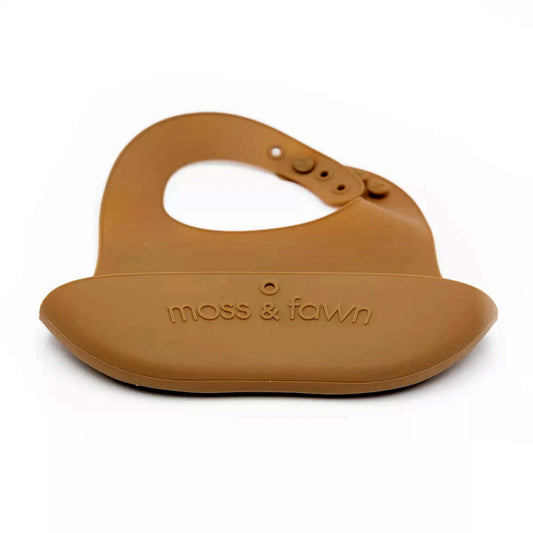 Moss and Fawn Gather and Roll Bib (Foliage)