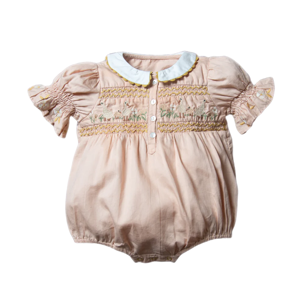 Shirley Bredal Spring Geese Romper - Apricot