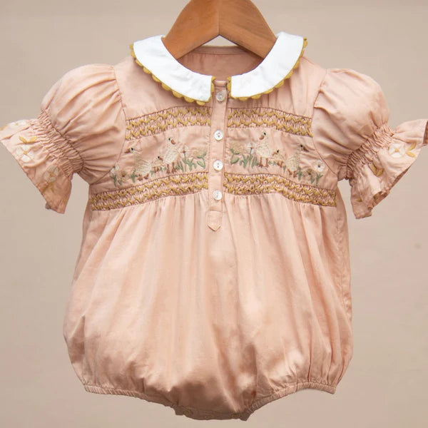 Shirley Bredal Spring Geese Romper - Apricot