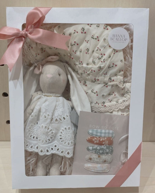 Baby Gift Set - Alimrose Baby Broderie Bunny x That's Mine x Bow So Cute