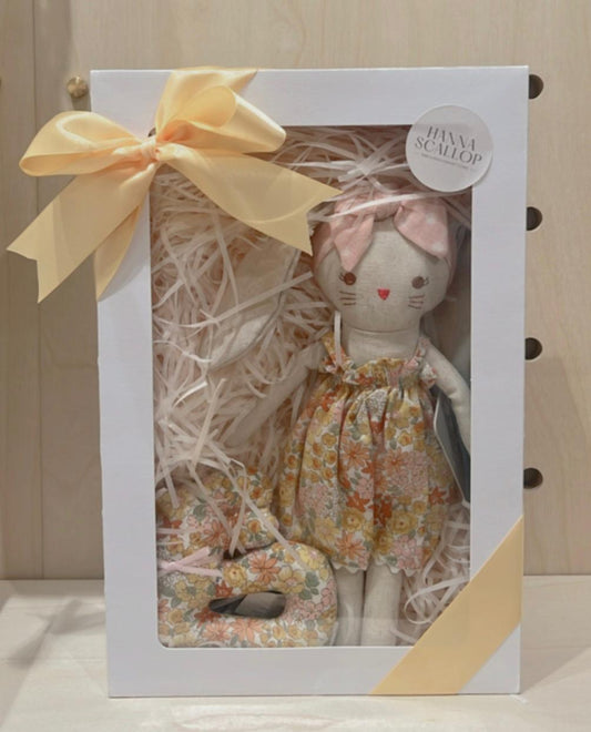 Baby Gift Set - Alimrose Sweet Marigold Bunny & Rattle