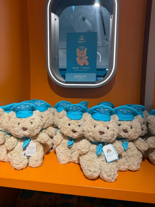 Jellycat Bartholomew Bear Junior Pilot Harrods Exclusive）