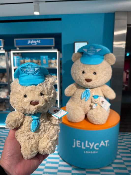 Jellycat Bartholomew Bear Junior Pilot Harrods Exclusive）