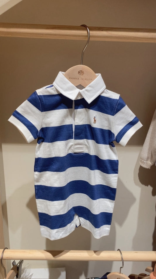 Thick Striped Cotton Rugby Shortall