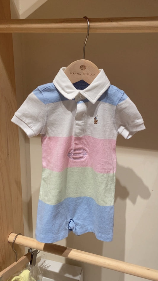 Striped Cotton Shortall