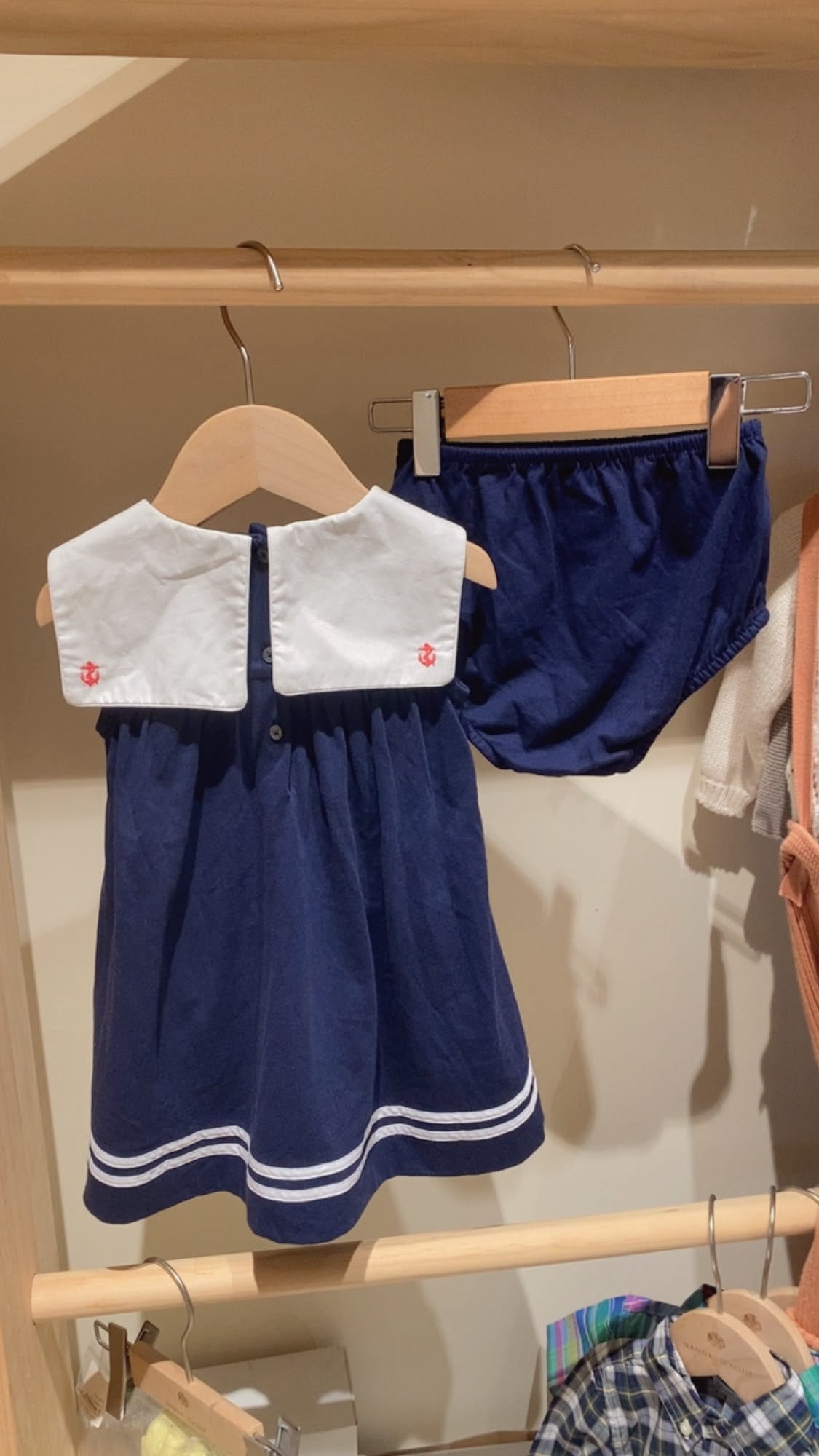 Cotton Jersey Sail Dress with Bloomer