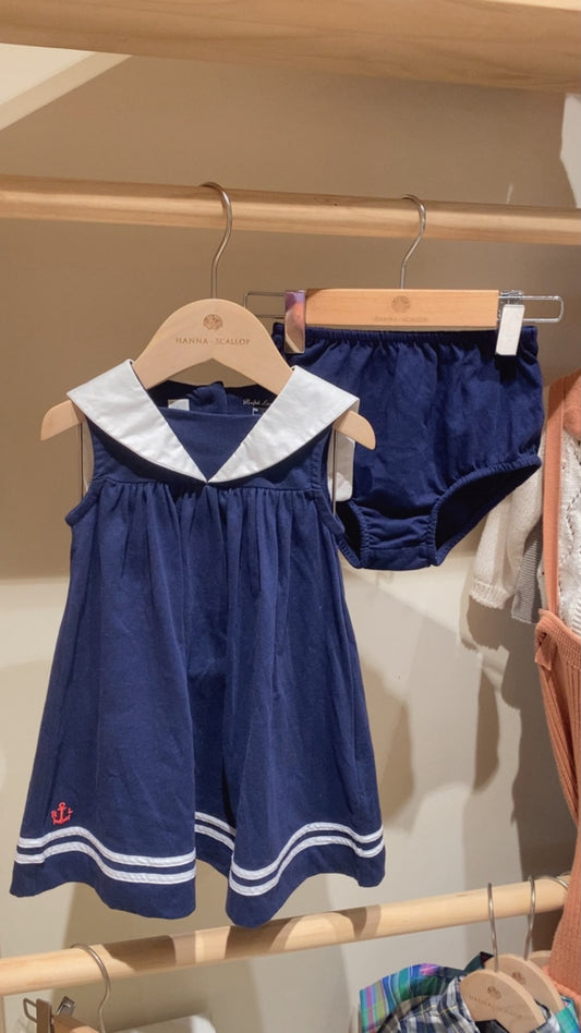 Cotton Jersey Sail Dress with Bloomer